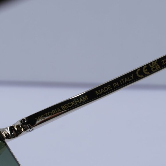 Victoria Beckham VB238S 700 Shield Sunglasses – Gold/Khaki Gradient - Picture 7 of 10